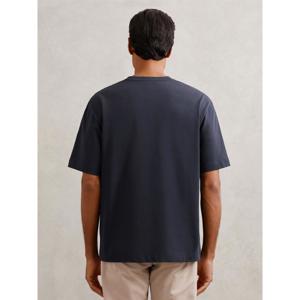 REISS Tate Cotton Garment-Dyed Oversized T-Shirt